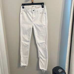 Old Navy Rockstar White Jeans